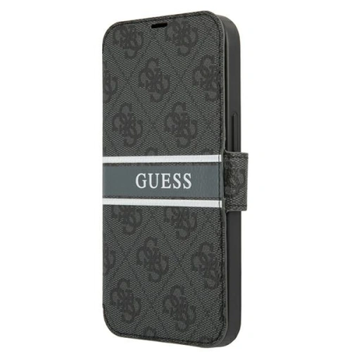 Kup Etui Guess GUBKP13L4GDGR Apple iPhone 13 Pro szary/grey book 4G Stripe - GUE1446GRY - {ean13} - Sklep Home Screen