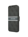 Guess Apple Tasche GUBKP13L4GDGR iPhone 13 Pro grau/grau book 4G Stripe