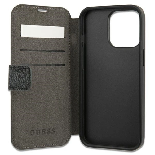 Buy Guess GUBKP13L4GDGR Apple iPhone 13 Pro grey book 4G Stripe - GUE1446GRY - {ean13} - Home Screen Store Europe