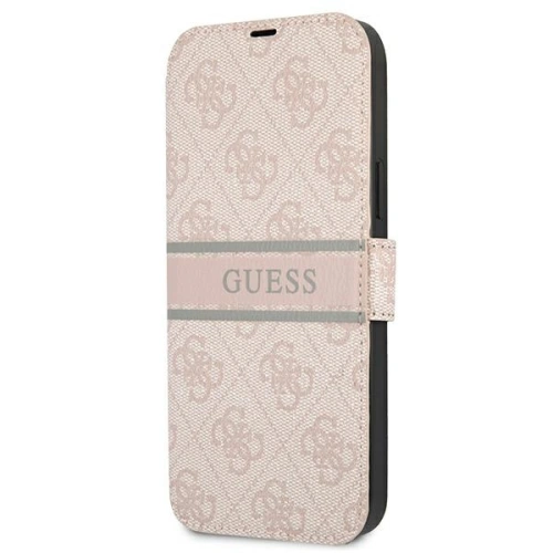 Kup Etui Guess GUBKP13L4GDPI Apple iPhone 13 Pro różowy/pink book 4G Stripe - GUE1447PNK - {ean13} - Sklep Home Screen