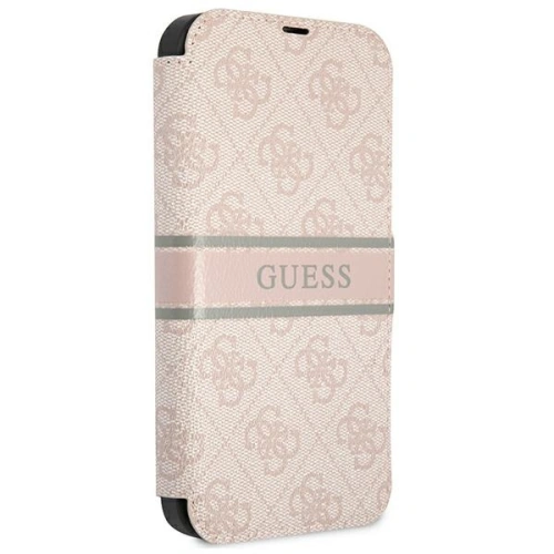 Kup Etui Guess GUBKP13L4GDPI Apple iPhone 13 Pro różowy/pink book 4G Stripe - GUE1447PNK - {ean13} - Sklep Home Screen