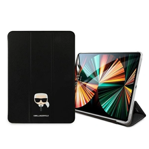 Kup Etui Karl Lagerfeld KLFC12OKHK Apple iPad Pro 12.9 2021 (5. generație) Book Cover negru/black Saffiano Karl Head - KLD771BLK - {ean13} - Sklep Home Screen