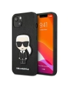 Etui Karl Lagerfeld KLHCP13MOKPK Apple iPhone 13 negru/black hardcase Saffiano Ikonik Patch-ul lui Karl