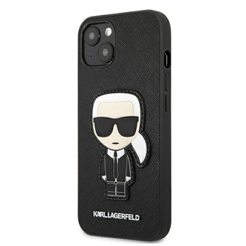 Kup Etui Karl Lagerfeld KLHCP13MOKPK Apple iPhone 13 černý/black hardcase Saffiano Ikonik Karl`s Patch - KLD773BLK - {ean13} - Sklep Home Screen