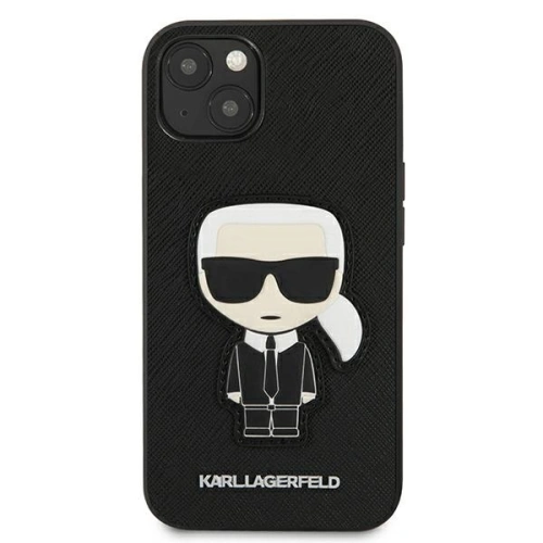 Kup Etui Karl Lagerfeld KLHCP13MOKPK Apple iPhone 13 černý/black hardcase Saffiano Ikonik Karl`s Patch - KLD773BLK - {ean13} - Sklep Home Screen