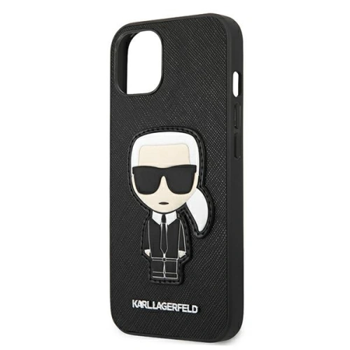 Kup Etui Karl Lagerfeld KLHCP13MOKPK Apple iPhone 13 černý/black hardcase Saffiano Ikonik Karl`s Patch - KLD773BLK - {ean13} - Sklep Home Screen