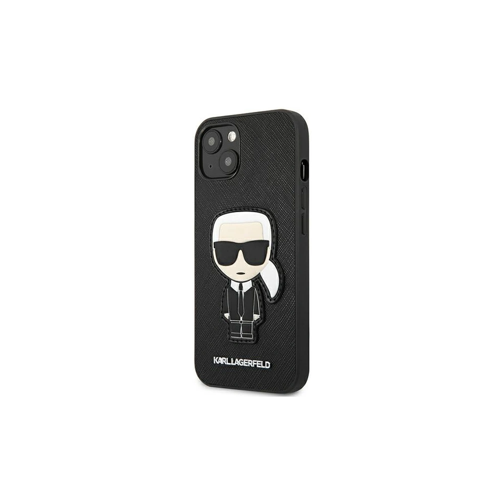 Etui Karl Lagerfeld KLHCP13SOKPK Apple iPhone 13 mini czarny/black hardcase Saffiano Ikonik Karl`s Patch