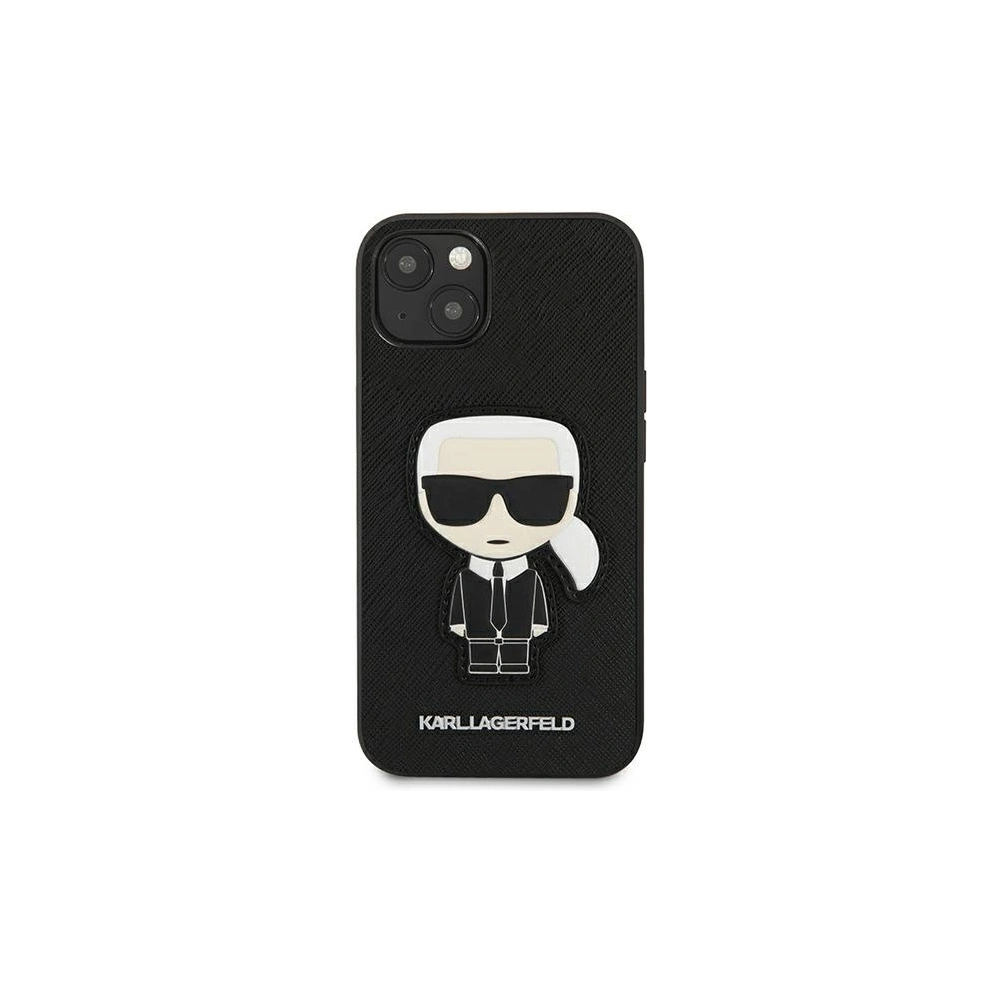 Etui Karl Lagerfeld KLHCP13SOKPK Apple iPhone 13 mini czarny/black hardcase Saffiano Ikonik Karl`s Patch