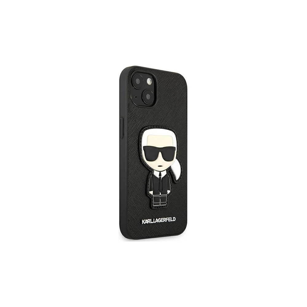 Etui Karl Lagerfeld KLHCP13SOKPK Apple iPhone 13 mini czarny/black hardcase Saffiano Ikonik Karl`s Patch