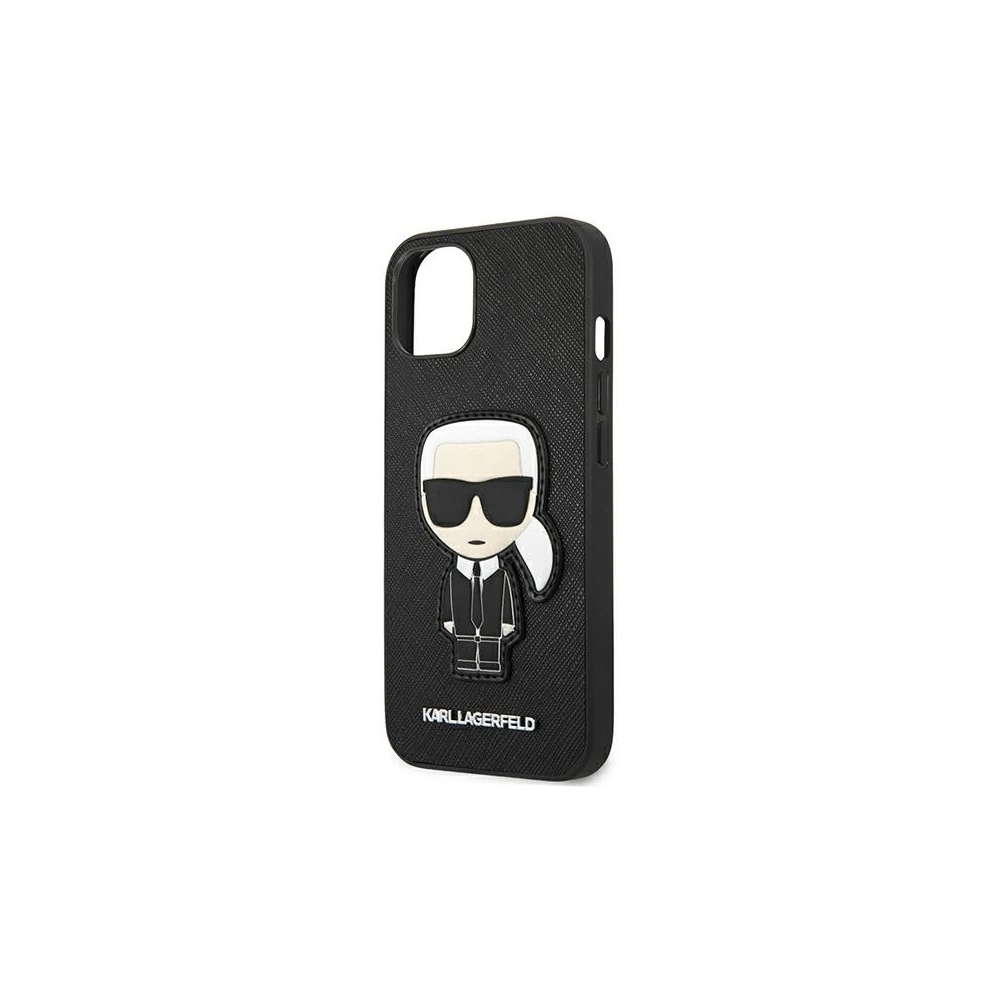Etui Karl Lagerfeld KLHCP13SOKPK Apple iPhone 13 mini czarny/black hardcase Saffiano Ikonik Karl`s Patch