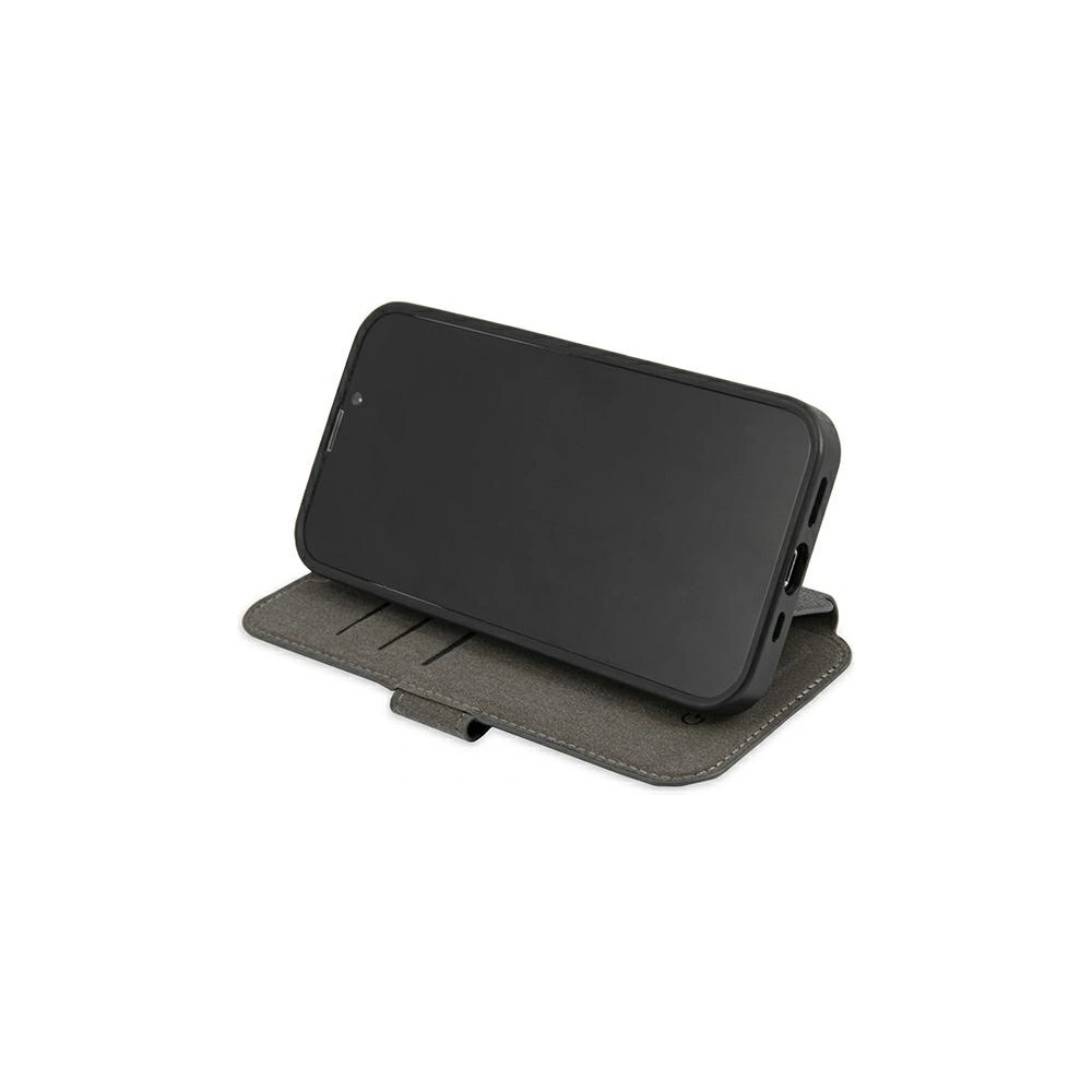 Etui Guess GUBKP13L4GMGGR Apple iPhone 13 Pro szary/grey book 4G Big Metal Logo