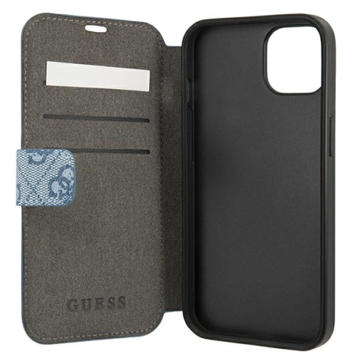 Kup Etui Guess GUBKP13M4GDBL Apple iPhone 13 modrý/blue book 4G Stripe - GUE1452BLU - {ean13} - Sklep Home Screen