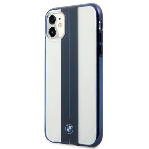 Kup Etui BMW BMHCN61PCUMRSTNA Apple iPhone 11 transparent hardcase Middle Stripe Navy - BMW252CL - {ean13} - Sklep Home Screen