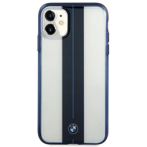 Kup Etui BMW BMHCN61PCUMRSTNA Apple iPhone 11 transparent hardcase Middle Stripe Navy - BMW252CL - {ean13} - Sklep Home Screen