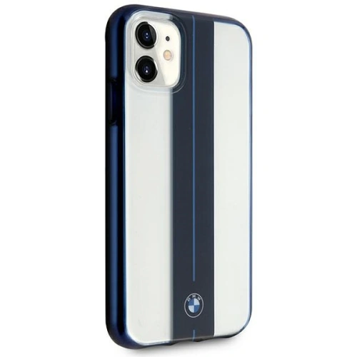 Kup Etui BMW BMHCN61PCUMRSTNA Apple iPhone 11 transparent hardcase Middle Stripe Navy - BMW252CL - {ean13} - Sklep Home Screen