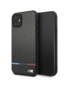 Etui BMW BMHCN61PUCARTCBK Apple iPhone 11 czarny/black hardcase M Collection PU Carbon Stripe