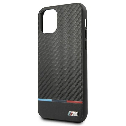 Kup Etui BMW BMHCN61PUCARTCBK Apple iPhone 11 czarny/black hardcase M Collection PU Carbon Stripe - BMW253BLK - {ean13} - Sklep Home Screen