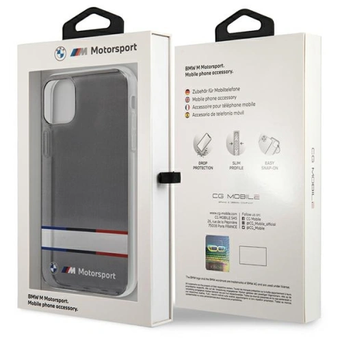 Kup Etui BMW BMHCN61SHTWK Apple iPhone 11 transparent hardcase Tricolor Stripes - BMW254CL - {ean13} - Sklep Home Screen