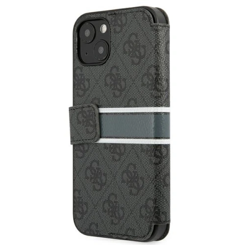 Kup Etui Guess GUBKP13M4GDGR Apple iPhone 13 gri/grey carte 4G Stripe - GUE1454GRY - {ean13} - Sklep Home Screen