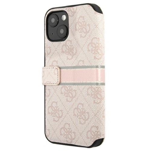 Kup Etui Guess GUBKP13M4GDPI Apple iPhone 13 rózsaszín/pink book 4G Stripe - GUE1455PNK - {ean13} - Sklep Home Screen