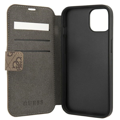 Buy Guess GUBKP13M4GMGBR Apple iPhone 13 brown book 4G Big Metal Logo - GUE1457BR - {ean13} - Home Screen Store Europe