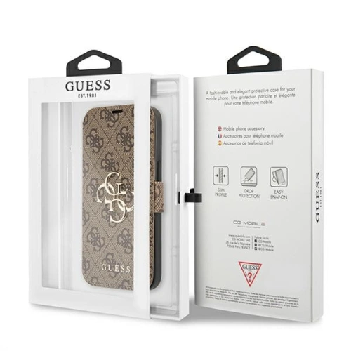 Kup Etui Guess GUBKP13M4GMGBR Apple iPhone 13 barna/brown könyv 4G Nagy Fém Logó - GUE1457BR - {ean13} - Sklep Home Screen
