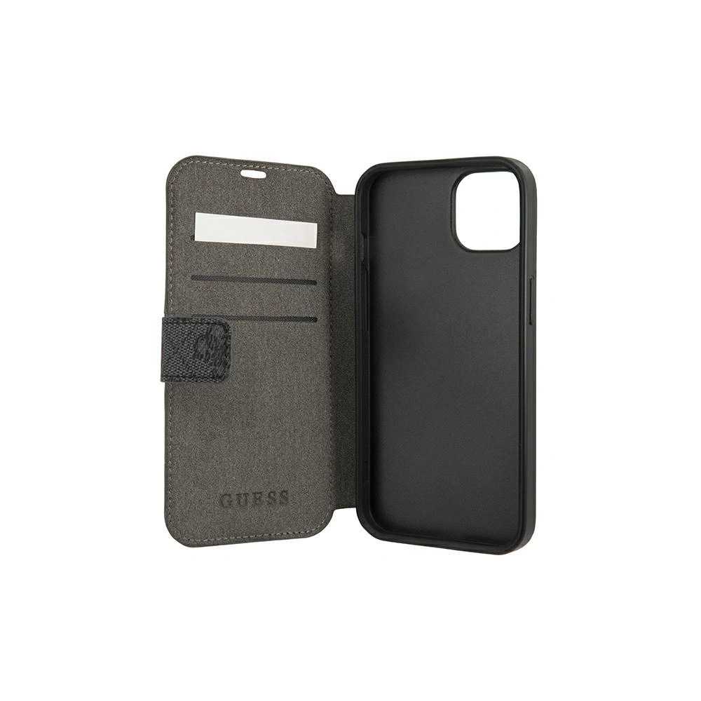 Etui Guess GUBKP13M4GMGGR Apple iPhone 13 szary/grey book 4G Big Metal Logo