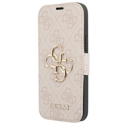 Kup Etui Guess GUBKP13M4GMGPI Apple iPhone 13 rózsaszín/pink könyv 4G Nagy Fém Logó - GUE1459PNK - {ean13} - Sklep Home Screen