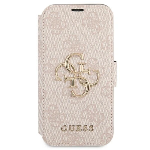 Kup Etui Guess GUBKP13M4GMGPI Apple iPhone 13 rózsaszín/pink könyv 4G Nagy Fém Logó - GUE1459PNK - {ean13} - Sklep Home Screen