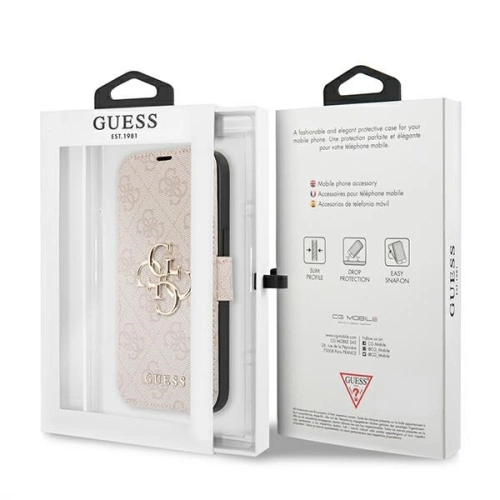 Kup Etui Guess GUBKP13M4GMGPI Apple iPhone 13 różowy/pink book 4G Big Metal Logo - GUE1459PNK - {ean13} - Sklep Home Screen