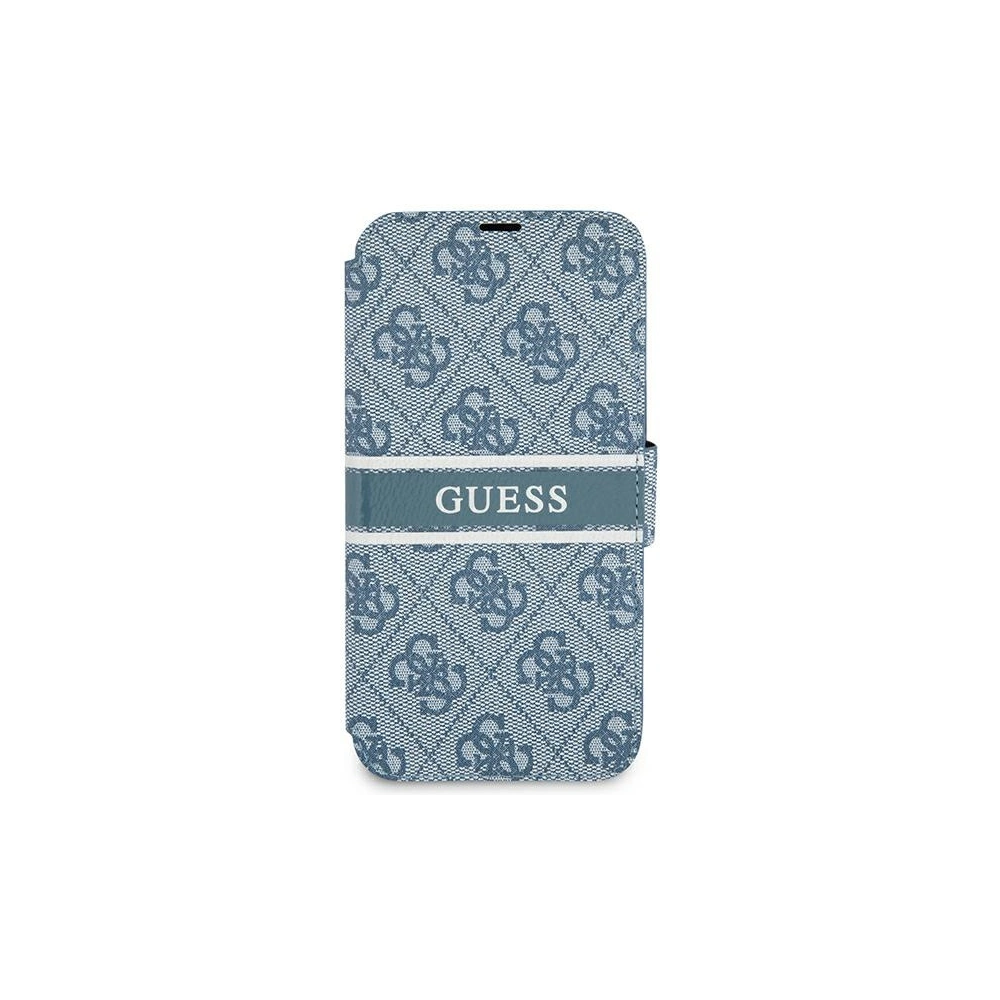 Etui Guess GUBKP13S4GDBL Apple iPhone 13 mini niebieski/blue book 4G Stripe