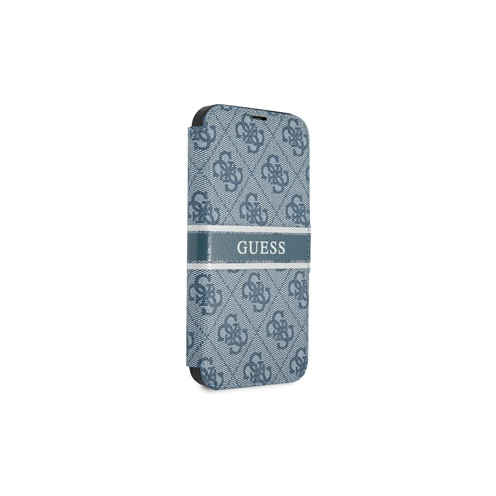 Etui Guess GUBKP13S4GDBL Apple iPhone 13 mini niebieski/blue book 4G Stripe