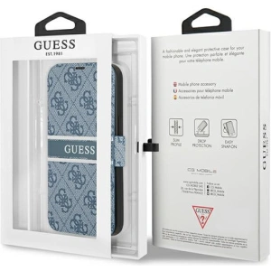 Kup Guess Apple Tasche GUBKP13S4GDBL iPhone 13 mini blau/blau book 4G Stripe - GUE1460BLU - {ean13} - Sklep Home Screen