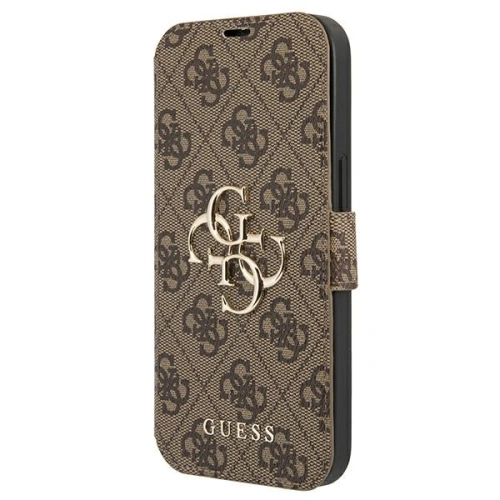 Kup Etui Guess GUBKP13X4GMGBR Apple iPhone 13 Pro Max barna/brown könyv 4G Nagy Fém Logó - GUE1473BR - {ean13} - Sklep Home Screen