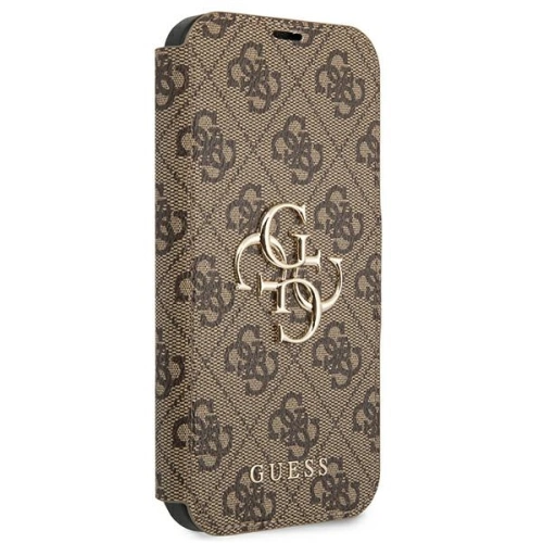 Kup Etui Guess GUBKP13X4GMGBR Apple iPhone 13 Pro Max barna/brown könyv 4G Nagy Fém Logó - GUE1473BR - {ean13} - Sklep Home Screen