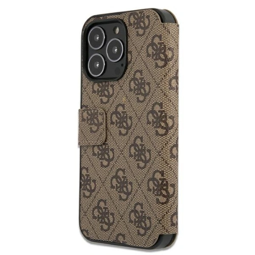 Kup Etui Guess GUBKP13X4GMGBR Apple iPhone 13 Pro Max barna/brown könyv 4G Nagy Fém Logó - GUE1473BR - {ean13} - Sklep Home Screen