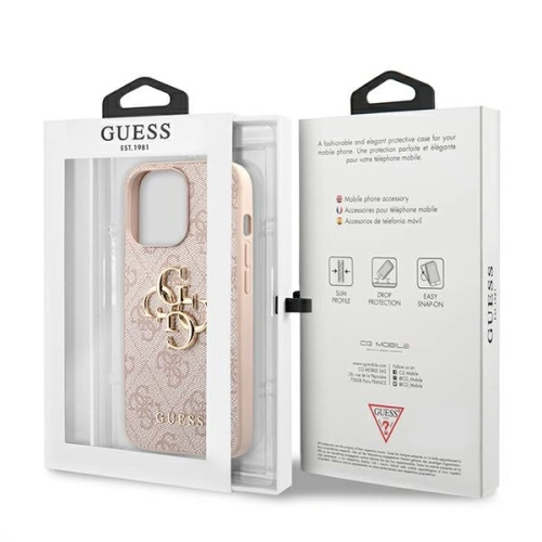 Kup Etui Guess GUHCP13L4GMGPI Apple iPhone 13 Pro różowy/pink hardcase 4G Big Metal Logo - GUE1477PNK - {ean13} - Sklep Home Screen