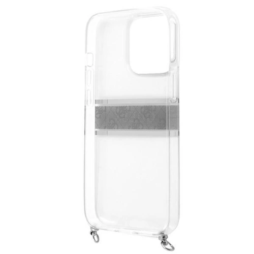 Kup Etui Guess GUHCP13LKC4GBSI Apple iPhone 13 Pro Átlátszó kemény tok 4G Szürke Pánt Ezüst Lánc - GUE1478CL - {ean13} - Sklep Home Screen