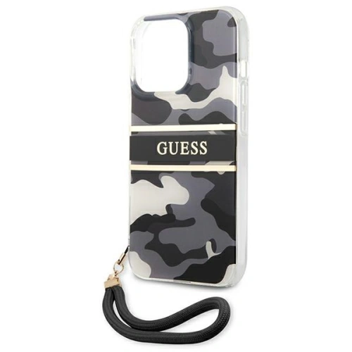 Kup Etui Guess GUHCP13LKCABBK Apple iPhone 13 Pro czarny/black hardcase Camo Strap Collection - GUE1479BLK - {ean13} - Sklep Home Screen