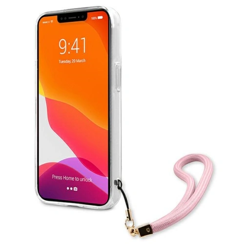 Kup Etui Guess GUHCP13LKCABPI Apple iPhone 13 Pro różowy/pink hardcase Camo Strap Collection - GUE1480PNK - {ean13} - Sklep Home Screen