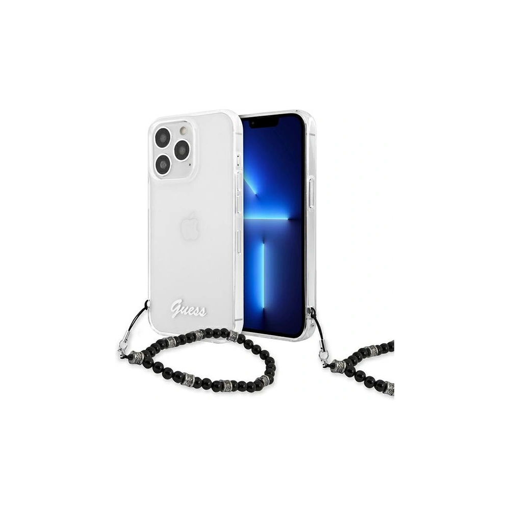Etui Guess GUHCP13LKPSBK Apple iPhone 13 Pro Transparent hardcase Black Pearl