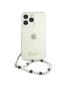 Kup Etui Guess GUHCP13LKPSWH Apple iPhone 13 Pro Transparent hardcase White Pearl - GUE1482CL - {ean13} - Sklep Home Screen