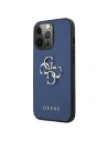 Etui Guess GUHCP13LSA4GSBL Apple iPhone 13 Pro niebieski/blue hardcase Saffiano 4G Metal Logo