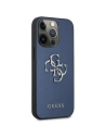 Etui Guess GUHCP13LSA4GSBL Apple iPhone 13 Pro niebieski/blue hardcase Saffiano 4G Metal Logo