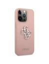 Etui Guess GUHCP13LSA4GSPI Apple iPhone 13 Pro różowy/pink hardcase Saffiano 4G Metal Logo