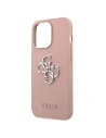 Etui Guess GUHCP13LSA4GSPI Apple iPhone 13 Pro różowy/pink hardcase Saffiano 4G Metal Logo
