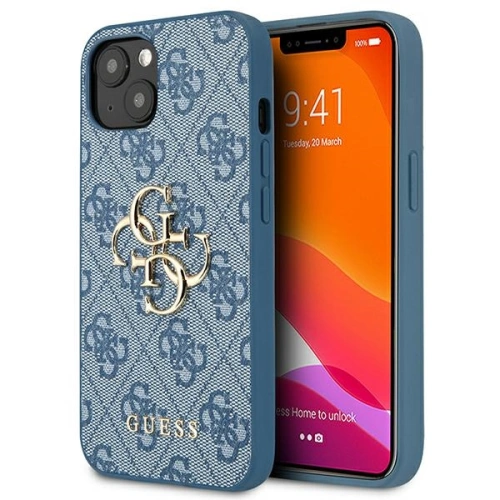 Kup Etui Guess GUHCP13M4GMGBL Apple iPhone 13 albastru/blue hardcase 4G Big Metal Logo - GUE1487BLU - {ean13} - Sklep Home Screen