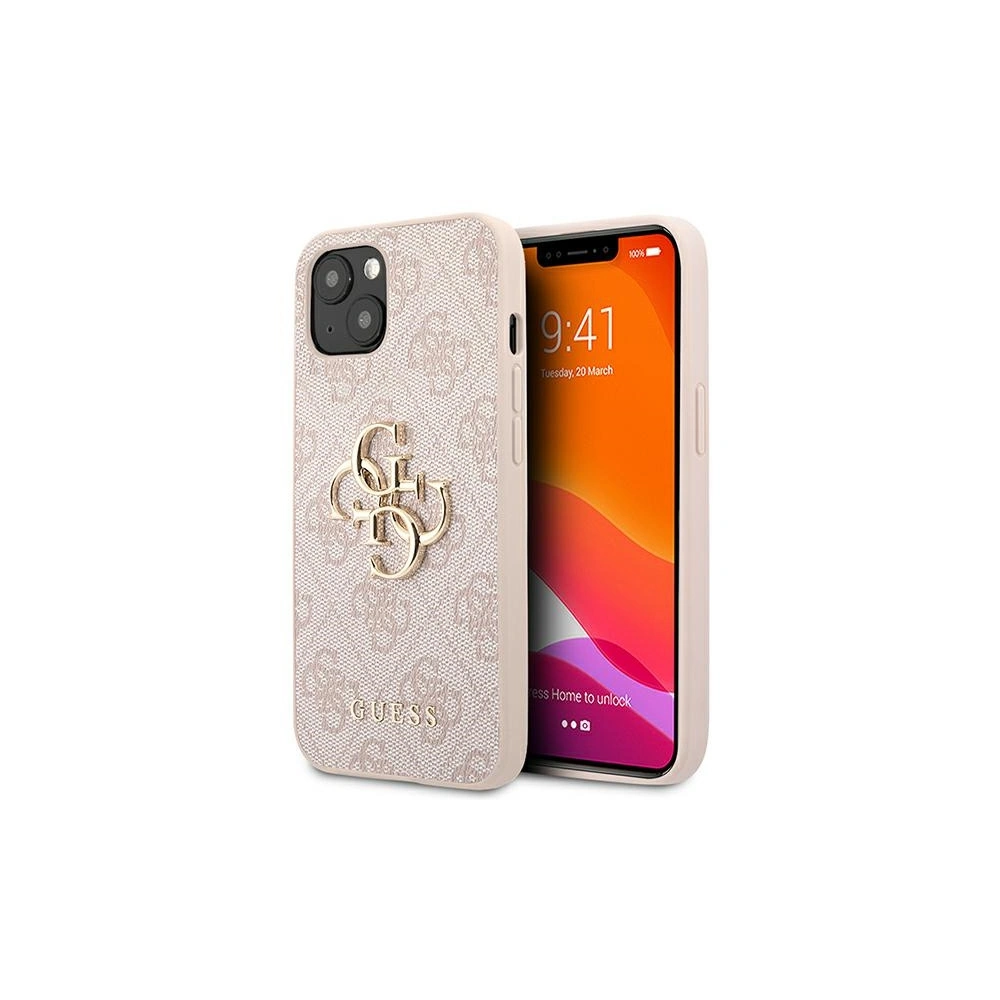 Etui Guess GUHCP13M4GMGPI Apple iPhone 13 różowy/pink hardcase 4G Big Metal Logo