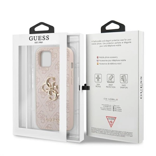 Kup Etui Guess GUHCP13M4GMGPI Apple iPhone 13 różowy/pink hardcase 4G Big Metal Logo - GUE1488PNK - {ean13} - Sklep Home Screen