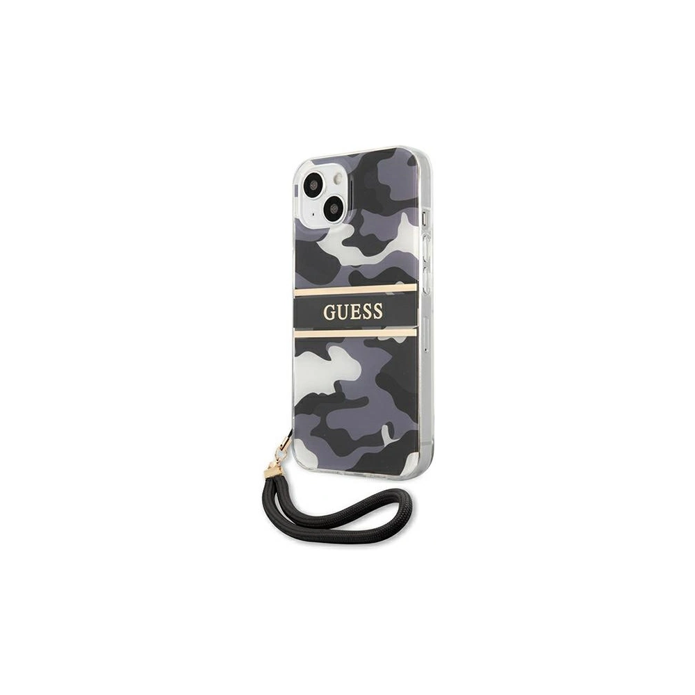 Etui Guess GUHCP13MKCABBK Apple iPhone 13 czarny/black hardcase Camo Strap Collection